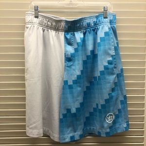 Warrior Lacrosse Athletic Shorts Blue and White